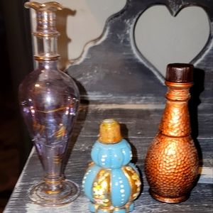 Perfume bottle set of  three
